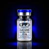 CJC-1295 (Without DAC) + Ipamorelin -10mg - PureForm Labs - PureForm Labs Glass vial with blue cap labeled PF Pureform Labs CJC 1295 (w/o DAC + IPA) 10 mg, for lab use only.